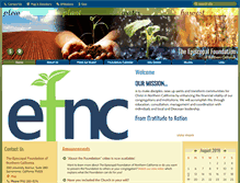 Tablet Screenshot of norcalepiscopalfoundation.org
